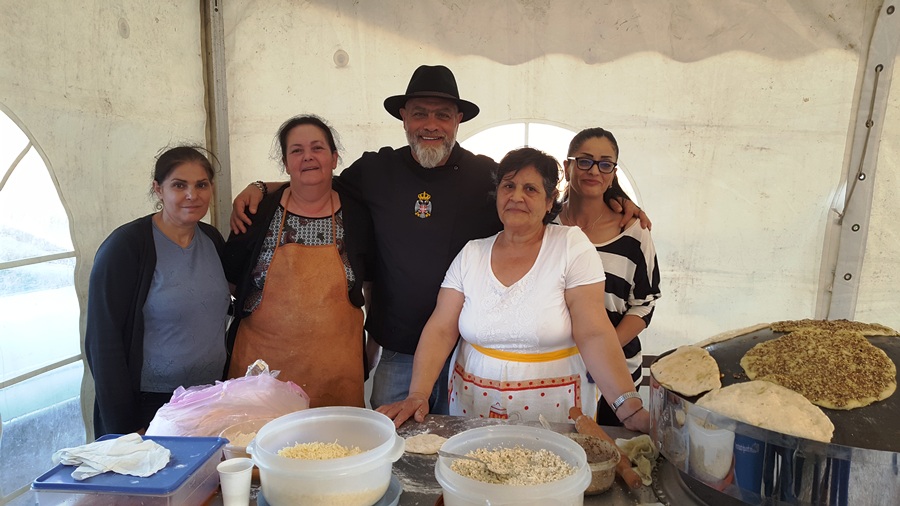 Chef Barza with the ladies from Miniara