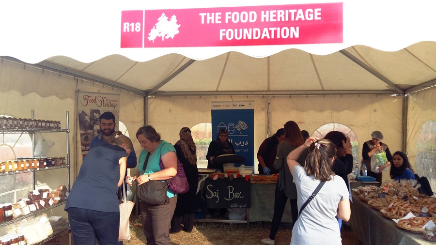 The Food Heritage Foundation tent in Travel Lebanon 2016